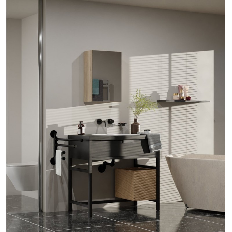 SZAFKA ŁAZIENKOWA POLA 2 DRZWI LUSTRO SONOMA