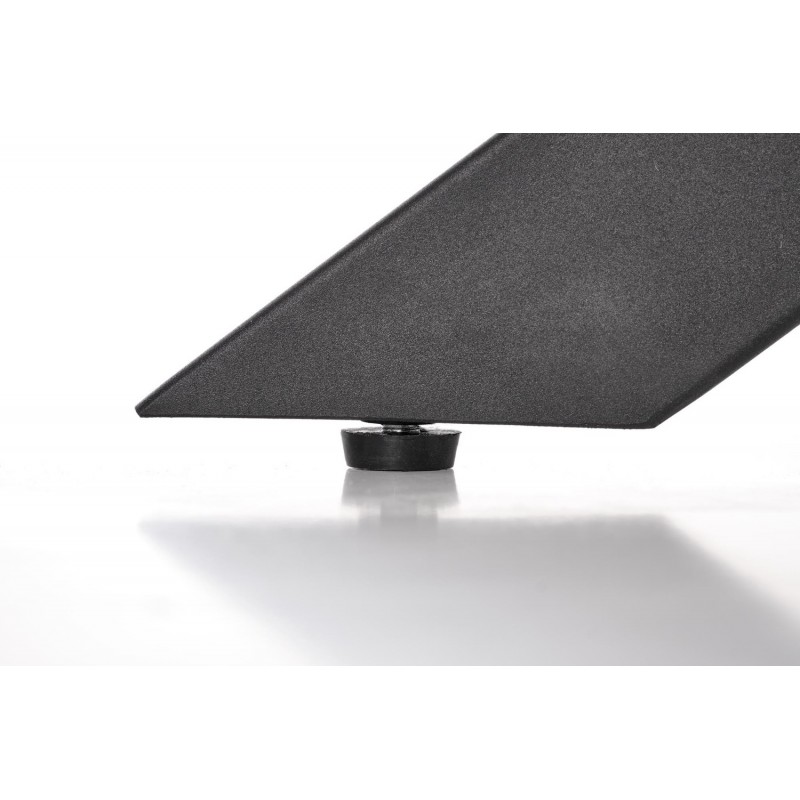 LEGARTO stół rozkładany blat - dąb naturalny, noga - czarny