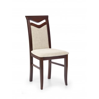 CITRONE krzesło ciemny orzech / tap: VILA 2 (1p 2szt)
