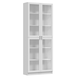 WITRYNA 80CM PAFOS BIAŁY 4 SZYBY KOMPLET