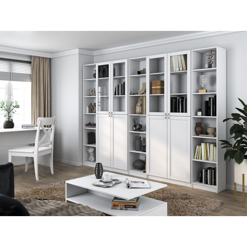 WITRYNA 80CM PAFOS BIAŁY 4 SZYBY KOMPLET