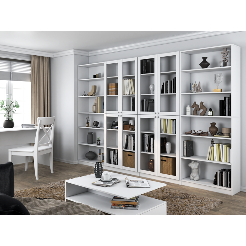 WITRYNA 80CM PAFOS BIAŁY 4 SZYBY KOMPLET