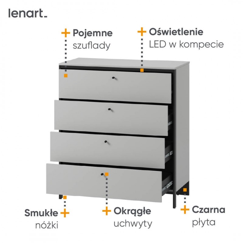 Komoda Gris GS-03 Lenart Meble