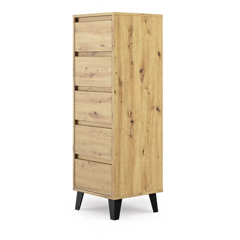 KOMODA SCANDI 5SZUFLAD ARTISAN