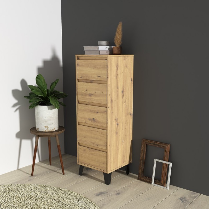 KOMODA SCANDI 5SZUFLAD ARTISAN