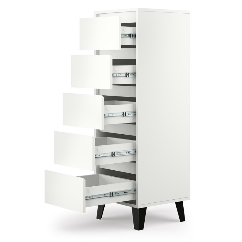 KOMODA SCANDI 5SZUFLAD BIEL