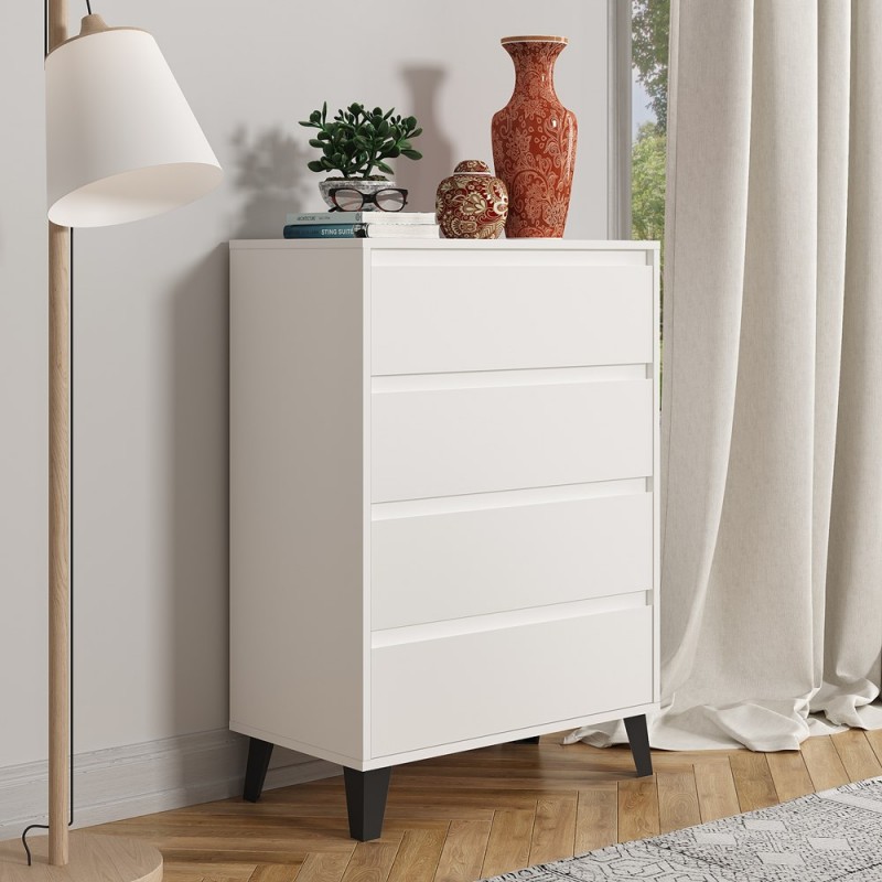 KOMODA SCANDI 4SZUFLADY BIEL