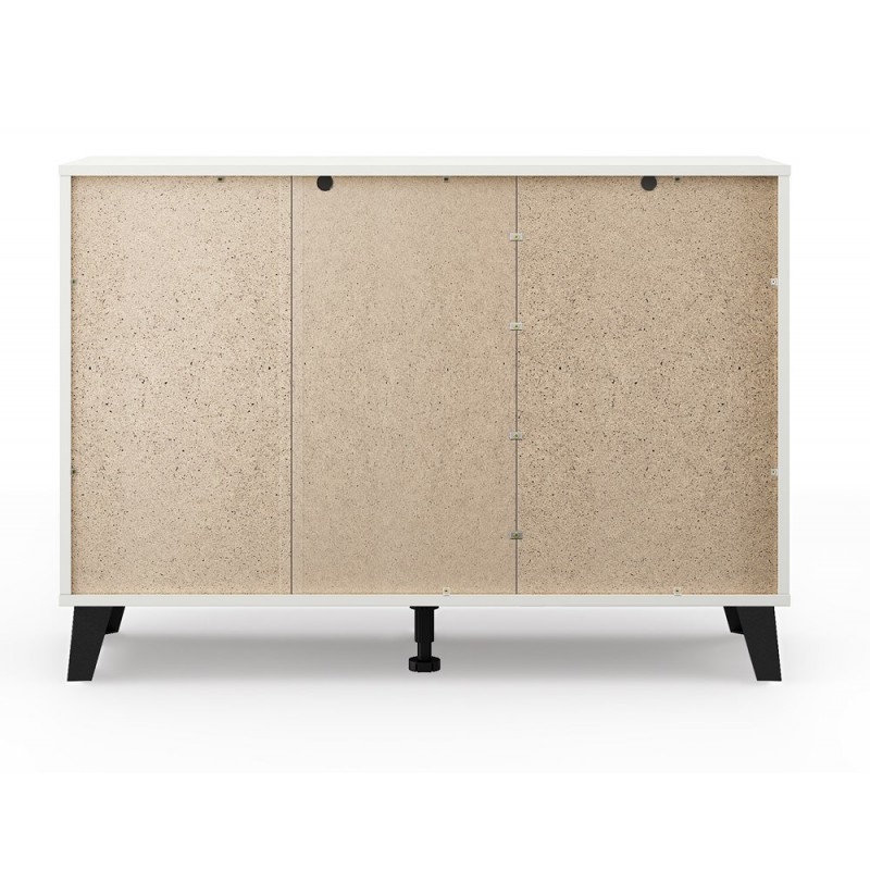 KOMODA SCANDI 1DRZWI 3SZUFLADY BIEL