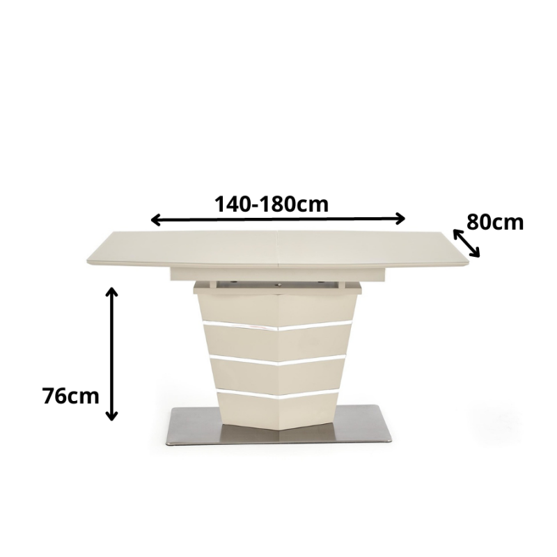 Stół rozkładany Marlit beżowy mat
