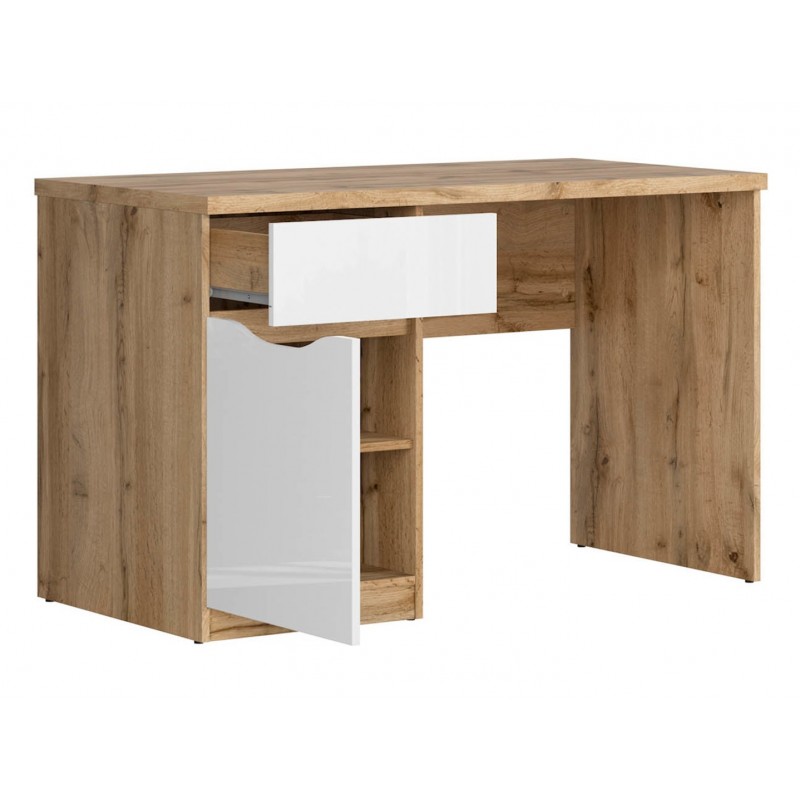 Biurko Nuis 1D1S Black Red White