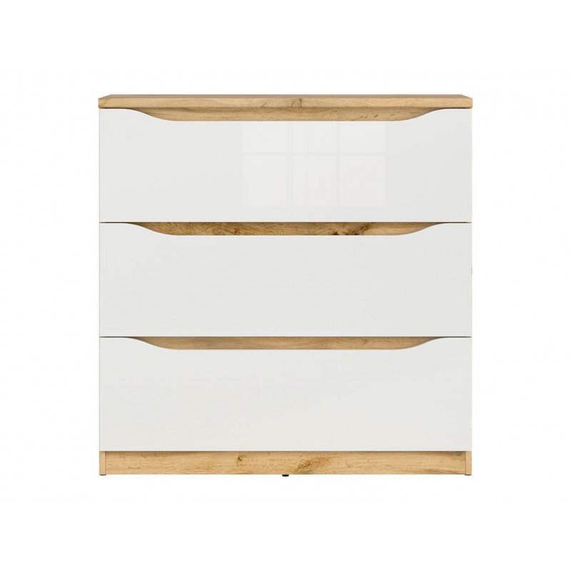 Komoda Nuis 3S Black Red White