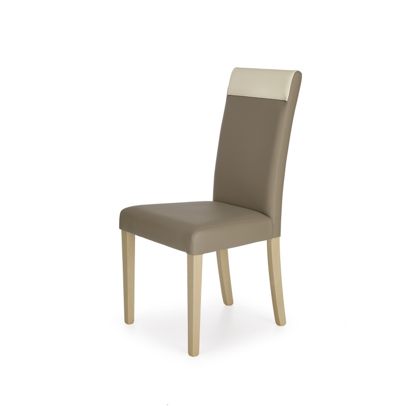 NORBERT krzesło dąb sonoma / tap. beżowy (1p 2szt)