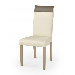 NORBERT krzesło dąb sonoma / tap: kremowy (1p 2szt)