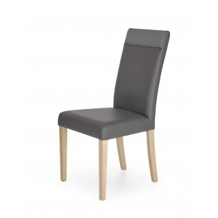 NORBERT krzesło dąb sonoma / tap. popiel (1p 2szt)