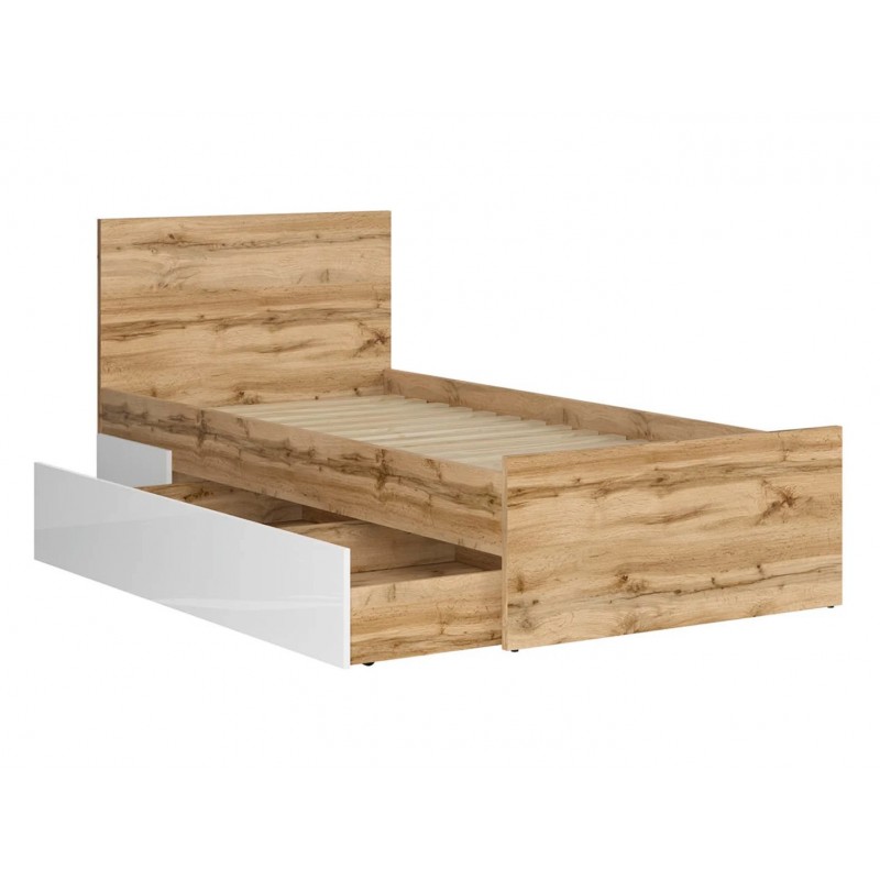 Łóżko 90 Nuis Black Red White