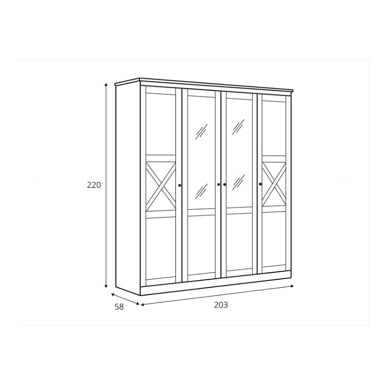 Skandynawska szafa Frija z kolekcji Frija BRW