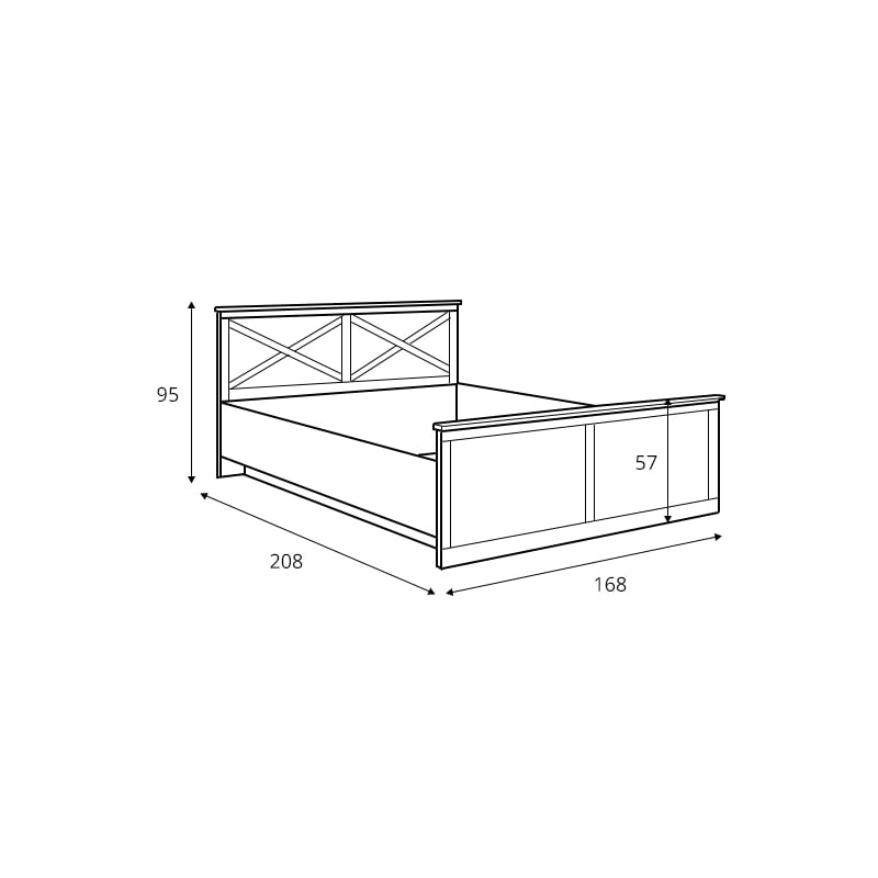 Skandynawskie łóżko 160 Frija z kolekcji Frija BRW