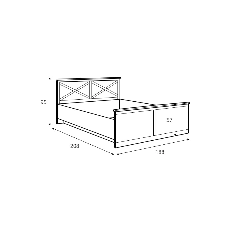 Skandynawskie łóżko 180 Frija z kolekcji Frija BRW