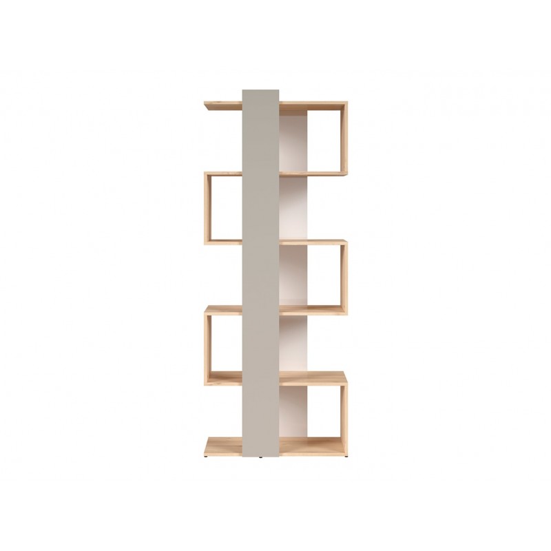 Regał Namek Black Red White buk iconic/biały połysk/szary