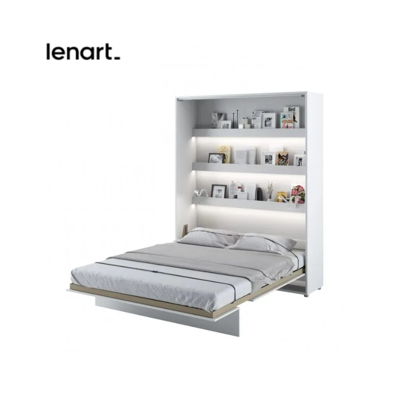 Półkotapczan Pionowy BED CONCEPT BC-12 160X200 Biały Połysk