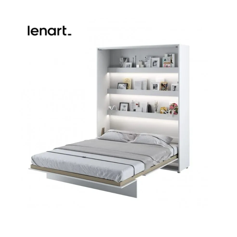Półkotapczan Pionowy BED CONCEPT BC-12 160X200 Biały Alpejski