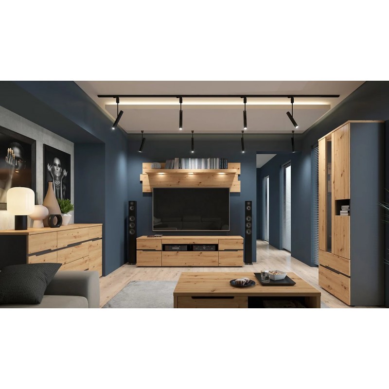 Łóżko piętrowe Namek Black Red White