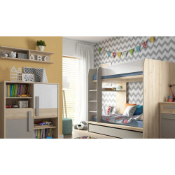 Szafka nocna Namek 2S Black Red White