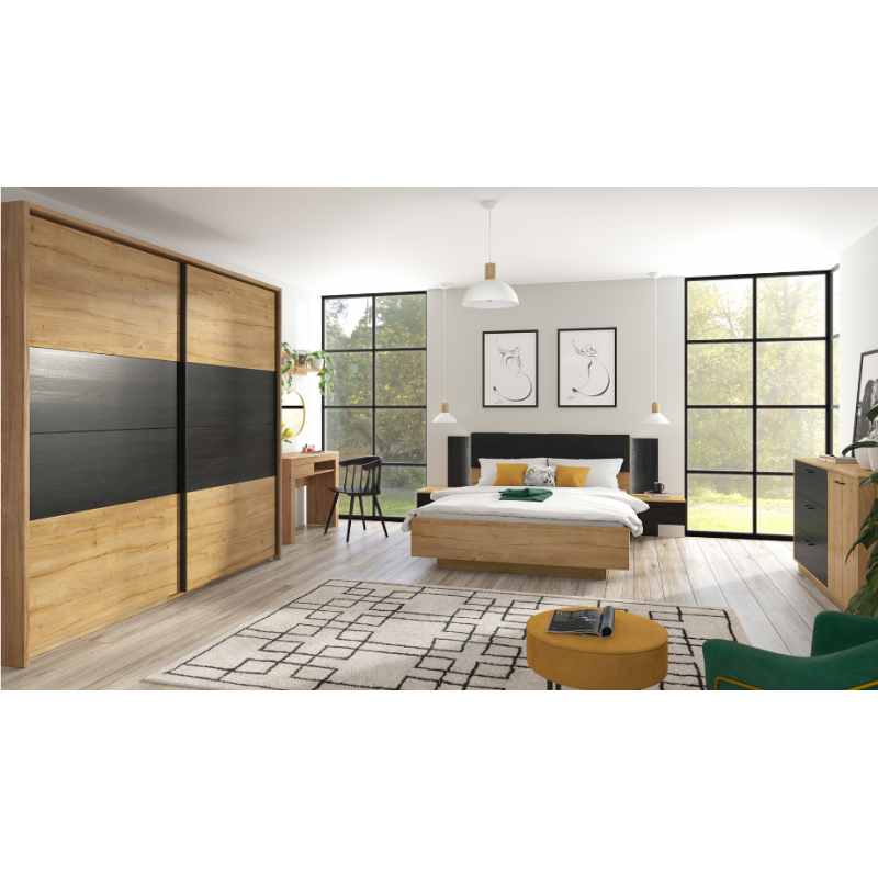 Loftowa komoda Maio BRW dąb waterford/dąb czarny