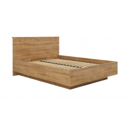 Loftowe łóżko z pojemnikiem Maio BRW dąb waterford/dąb czarny
