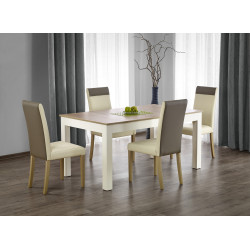 SEWERYN 160/300 cm stół kolor dąb sonoma / biały (160-300x90x76 SEWERYN 160/300 cm stół kolor dąb sonoma / biały (160-300x90x76