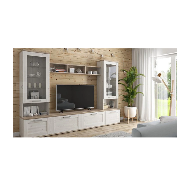 Meblościanka z kolekcji Romance BRW modrzew sibiu jasny/dąb san