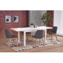 TIAGO 2 stół rozkładany 140-220/80 blat: biały, nogi: biały (3p TIAGO 2 stół rozkładany 140-220/80 blat: biały, nogi: biały (3p