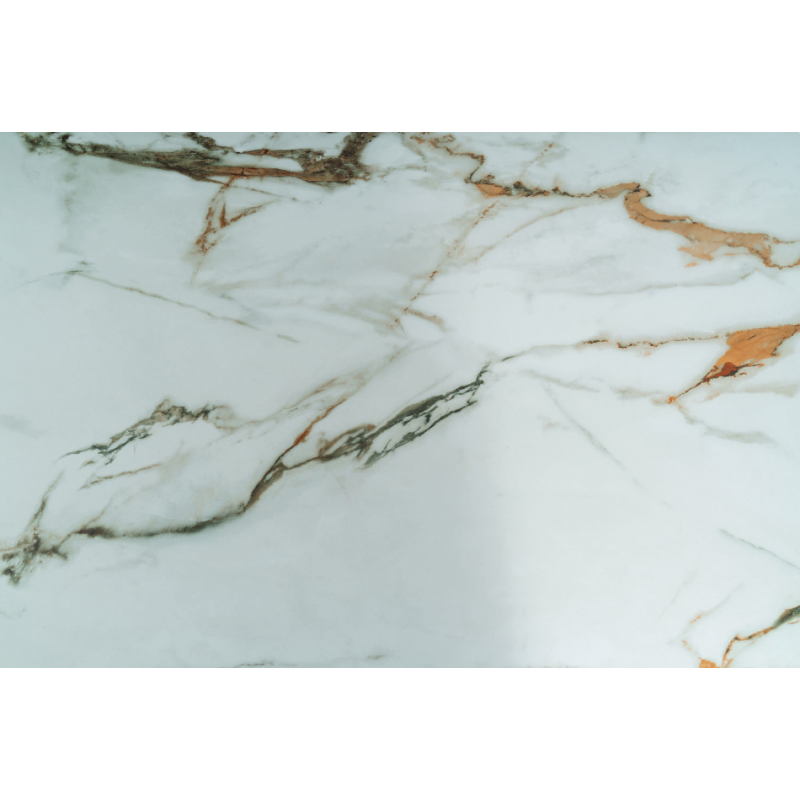 STÓŁ INFINITY CERAMIC BIAŁY AMBER BIANCO/BRĄZOWY 160(240)X95