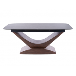 Rozkładany ceramiczny stół Dolce Ceramic szary marmur/orzech
