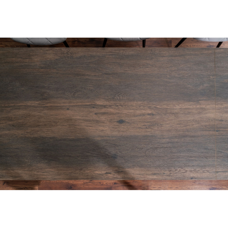 Stół ceramiczny Westin Ceramic brąz efekt drewna/czarny