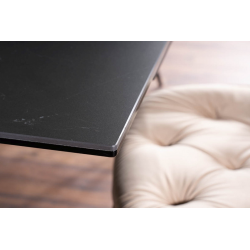 Stół rozkładany Samanta Ceramic czarny sahara noir/czarny mat