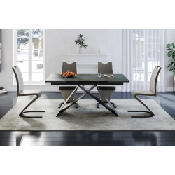 Stół ceramiczny Westin Ceramic turkus ossido verde/czarny