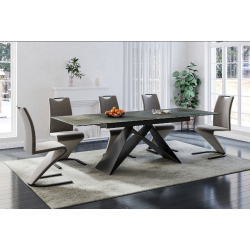 Stół ceramiczny Westin Ceramic turkus ossido verde/czarny