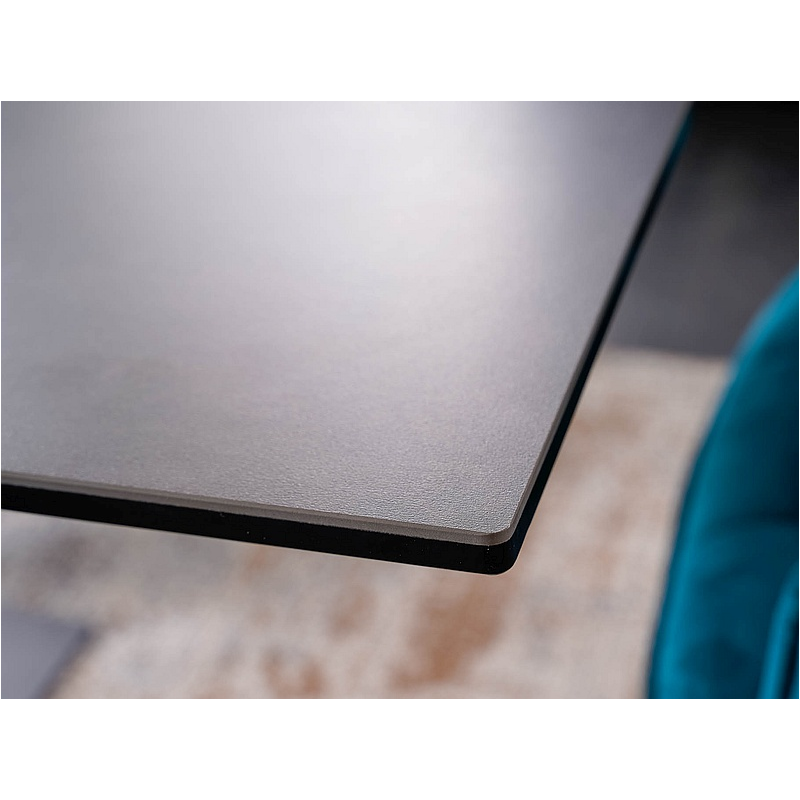 Rozkładany stół Sorento czarny efekt marmuru/czarny mat