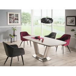 Ceramiczny stół Armani Ceramic szary efekt marmuru/szary mat