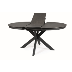 Nowoczesny stół Porto Ceramic ciemny szary/czarny mat