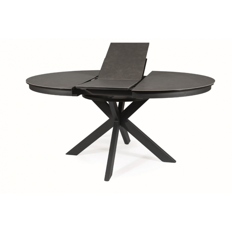 Nowoczesny stół Porto Ceramic ciemny szary/czarny mat