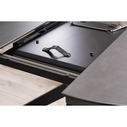 Nowoczesny stół Porto Ceramic ciemny szary/czarny mat