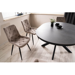 Nowoczesny stół Porto Ceramic ciemny szary/czarny mat