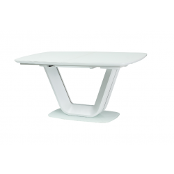 Stół rozkładany Armani biały mat 160(220)x90