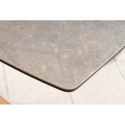 Rozkładany stół Cortez Ceramic z ceramicznym blatem szary efekt