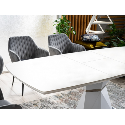Rozkładany stół Cortez biały mat 160(210)x90