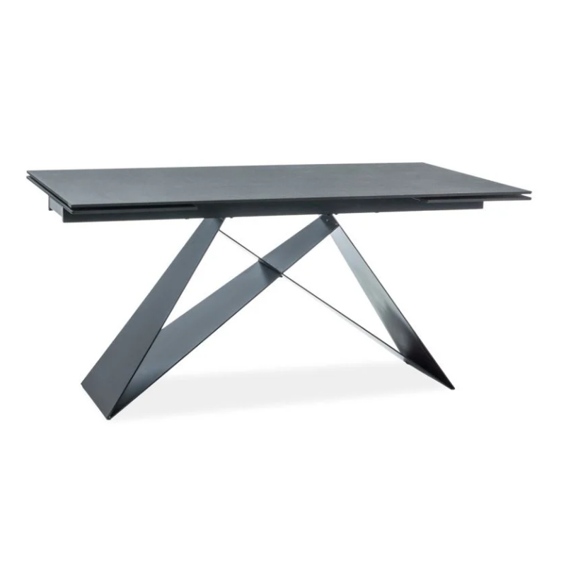 Stół rozkładany Westin I czarny/czarny mat (160-240)x90