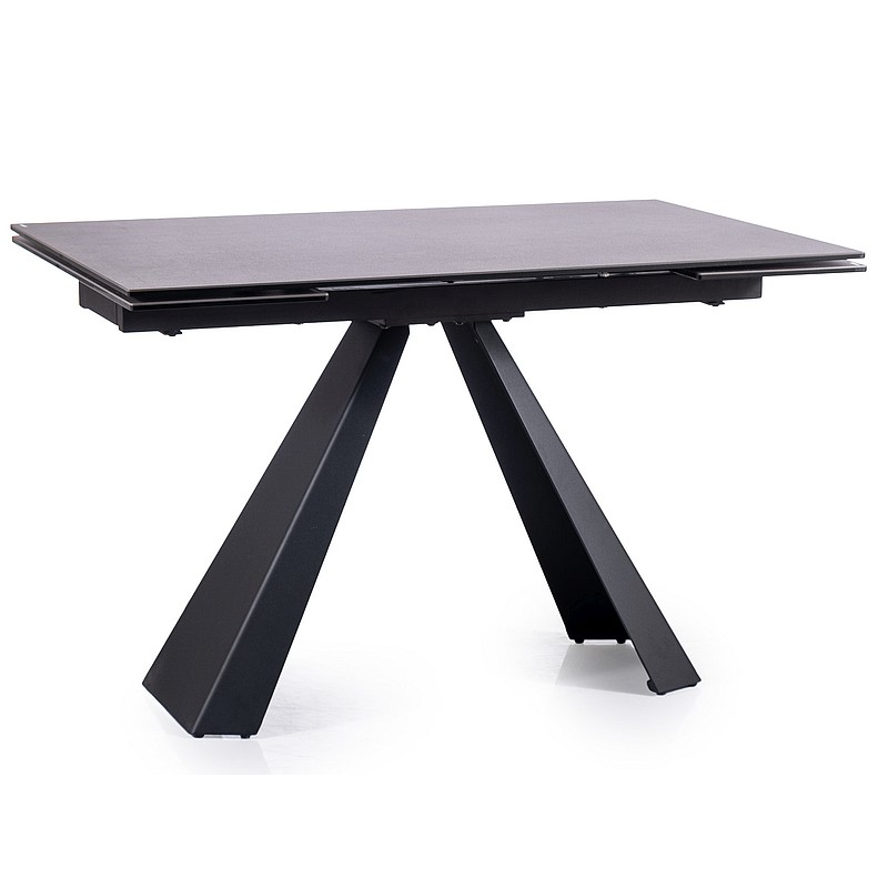Rozkładany stół Salvadore Ceramic II szary/czarny mat