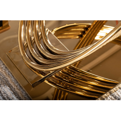 Nowoczesny stół Hermes z ceramicznym blatem biały efekt